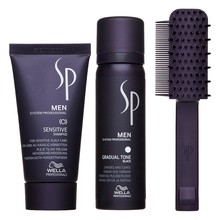 Wella Professionals SP Men Gradual Tone sada pro navrácení přirozené barvy vlasů Black 60 ml