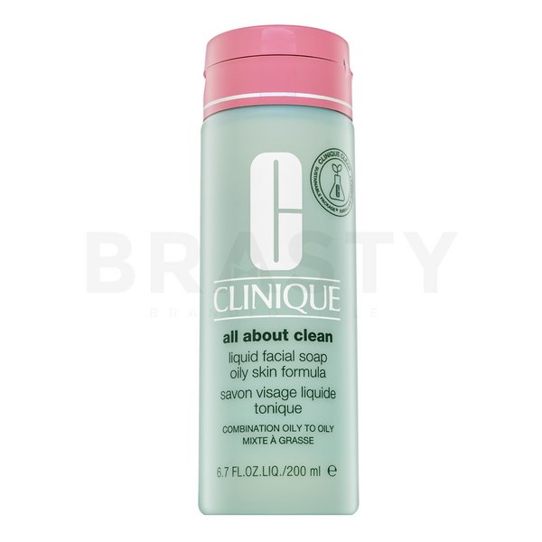 Clinique Liquid Facial Soap Oily Skin Formula tekuté mýdlo na obličej pro mastnou pleť 200 ml
