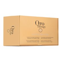 Fanola Oro Therapy Oro Puro Restructuring Lotion vlasová kúra pro suché a poškozené vlasy 12 x 10 ml