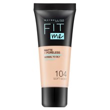 Maybelline Fit Me! Foundation Matte + Poreless 104 Soft Ivory tekutý make-up s matujícím účinkem 30 ml