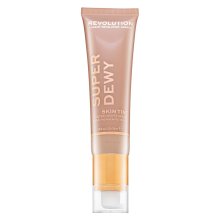 Makeup Revolution Super Dewy Skin Tint Moisturizer - Light Beige tónující a hydratační emulze 55 ml