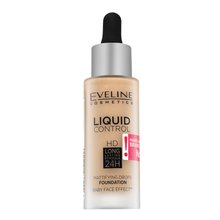 Eveline Liquid Control HD Mattifying Drops Foundation dlouhotrvající make-up s matujícím účinkem 010 Light Beige 32 ml