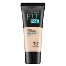 Maybelline Fit Me! Foundation Matte + Poreless 101 True Ivory tekutý make-up s matujícím účinkem 30 ml
