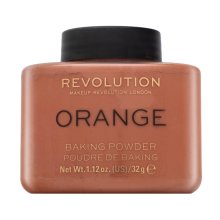 Makeup Revolution Baking Powder Orange pudr pro sjednocenou a rozjasněnou pleť 32 g