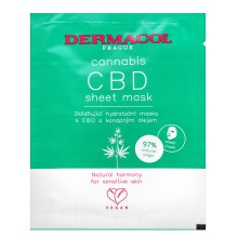 Dermacol Cannabis plátýnková maska CBD Sheet Mask
