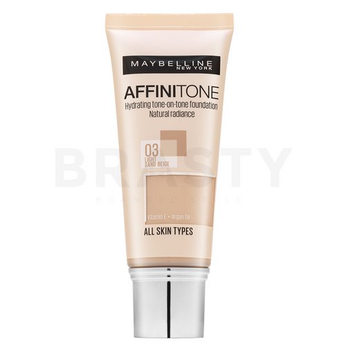 Maybelline Affinitone 03 Light Sand Beige tekutý make-up s hydratačním účinkem 30 ml