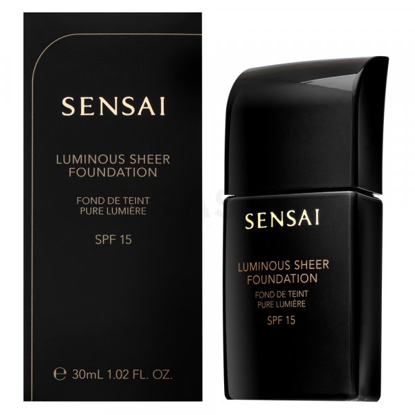 Sensai Luminous Sheer Foundation LS206 Brown Beige tekutý make-up pro sjednocenou a rozjasněnou pleť 30 ml