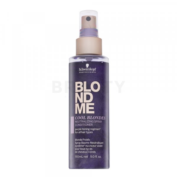 Schwarzkopf Professional BlondMe Cool Blondes Neutralizing Spray Conditioner bezoplachový kondicionér pro platinově blond a šedivé vlasy 150 ml