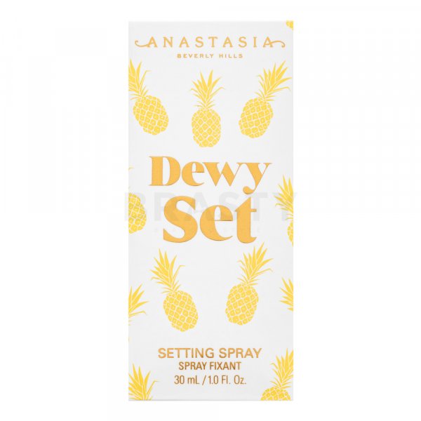 Anastasia Beverly Hills Mini Dewy Set fixační sprej na make-up pro sjednocenou a rozjasněnou pleť Pineapple 30 ml
