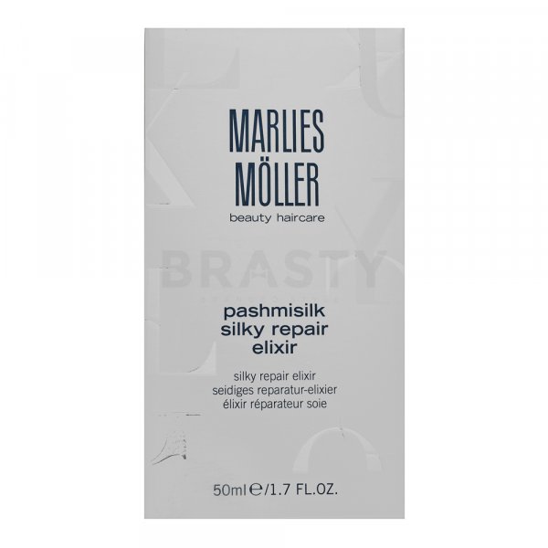 Marlies Möller Pashmisilk Silky Repair Elixir bezoplachová péče pro hebkost a lesk vlasů 50 ml