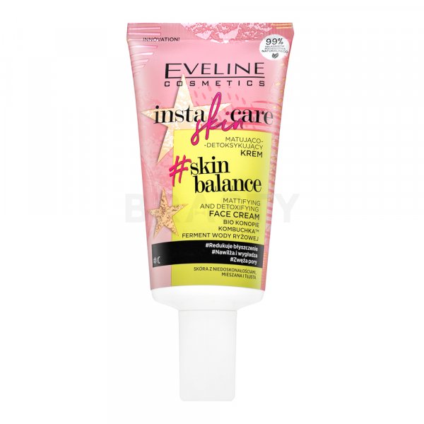Eveline Insta Skin Care Skin Balance Mattifying And Detoxifying Face Cream detoxikační krém pro problematickou pleť 50 ml
