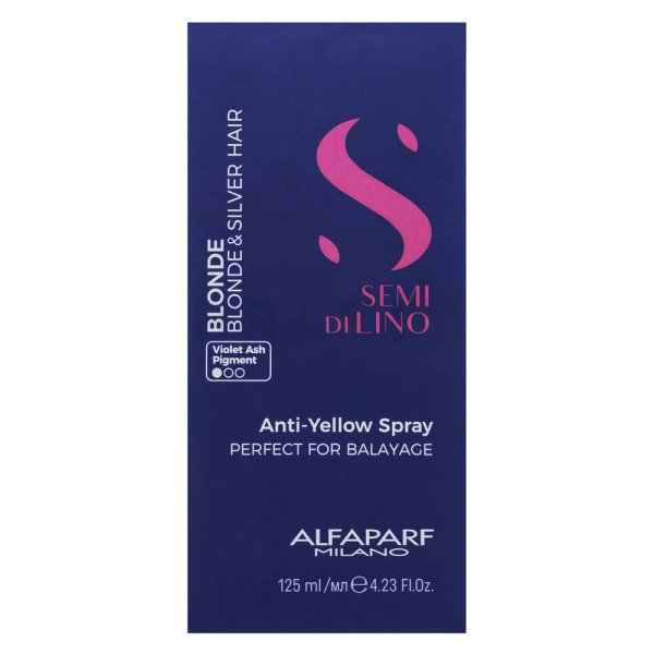 Alfaparf Milano Semi Di Lino Blonde Anti-Yellow Spray stylingový sprej pro blond vlasy 125 ml