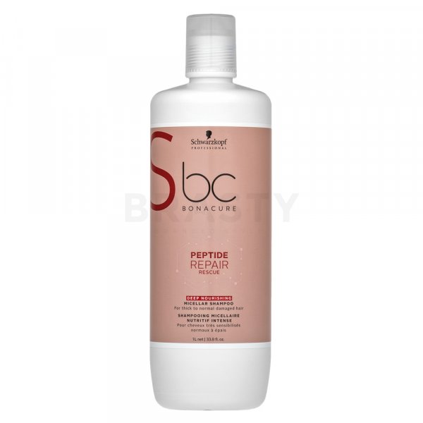 Schwarzkopf Professional BC Bonacure Peptide Repair Rescue Deep Nourishing Micellar Shampoo šampon pro poškozené vlasy 1000 ml